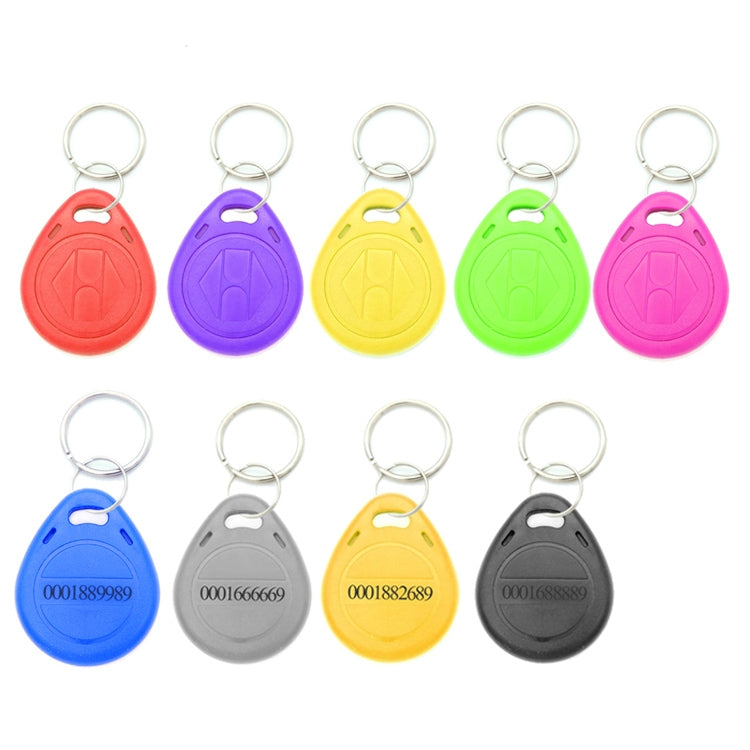 10 PCS 125KHz TK/EM4100 Proximity ID Card Chip Keychain Key Ring 10 PCS 125KHz TK/EM4100 Proximity ID Card Chip Keychain Key Ring